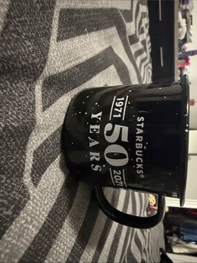Starbucks Black 50 Years Anniversary Speckled Mug